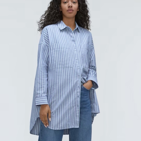 Everlane Tops - Everlane The Way Long Oxford Shirt